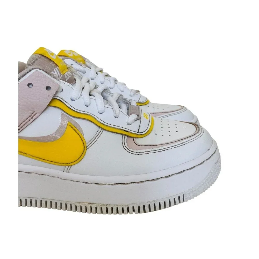 Nike Women's Size 6 Air‎ Force 1 Shadow Sunshine 2020 CJ1641-102 Sneakers Shoes